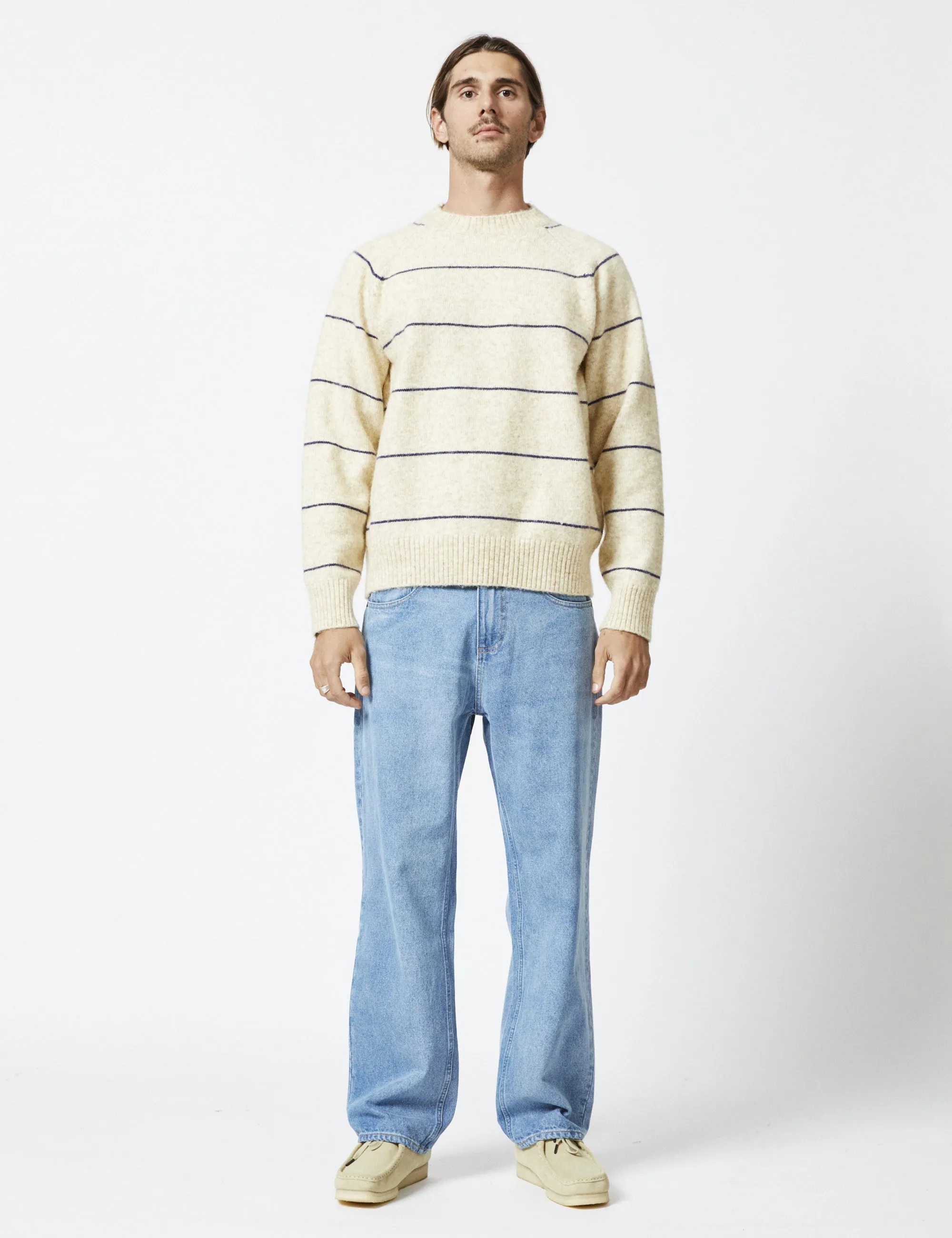 Altona Soft Knit - Natural/Navy