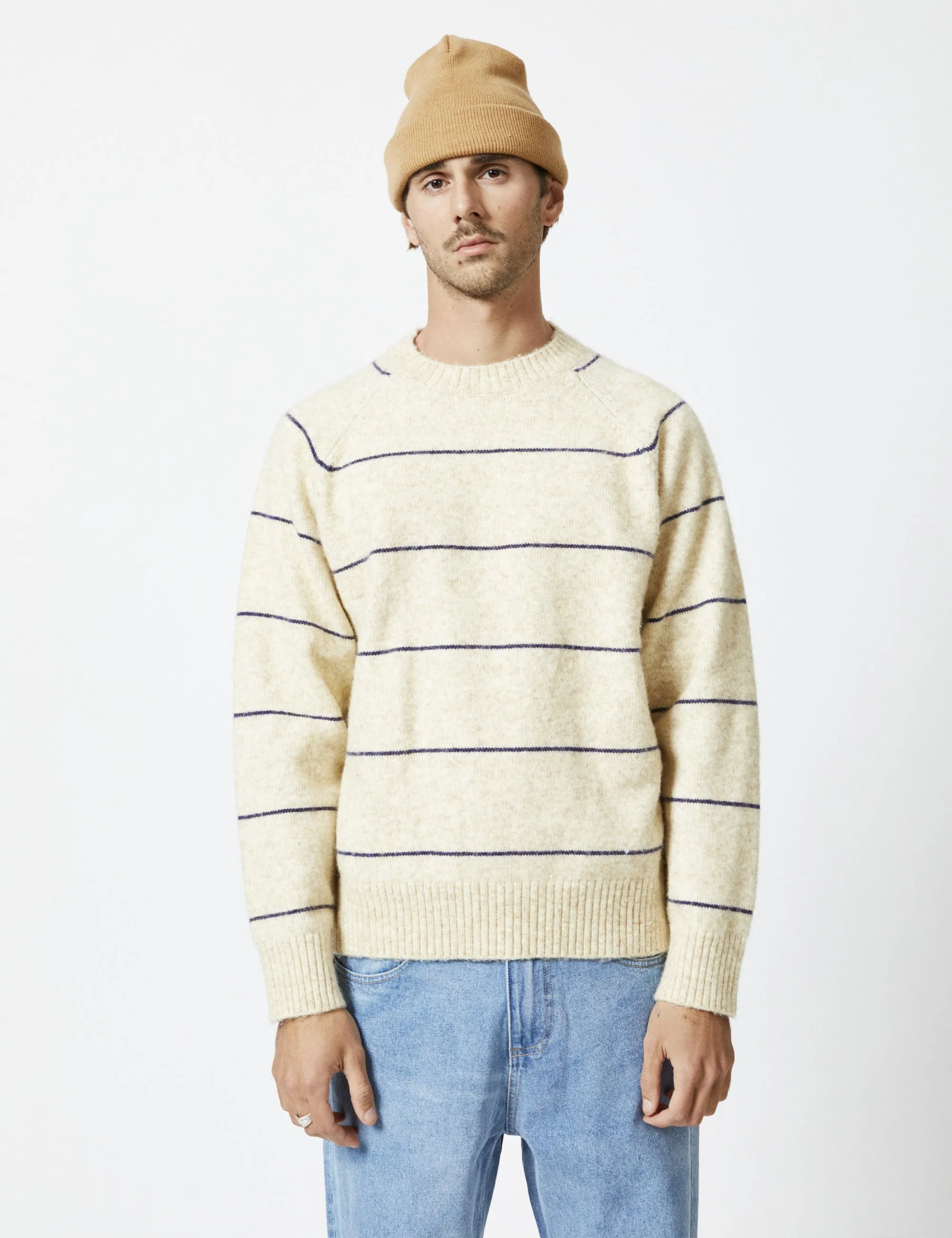 Altona Soft Knit - Natural/Navy
