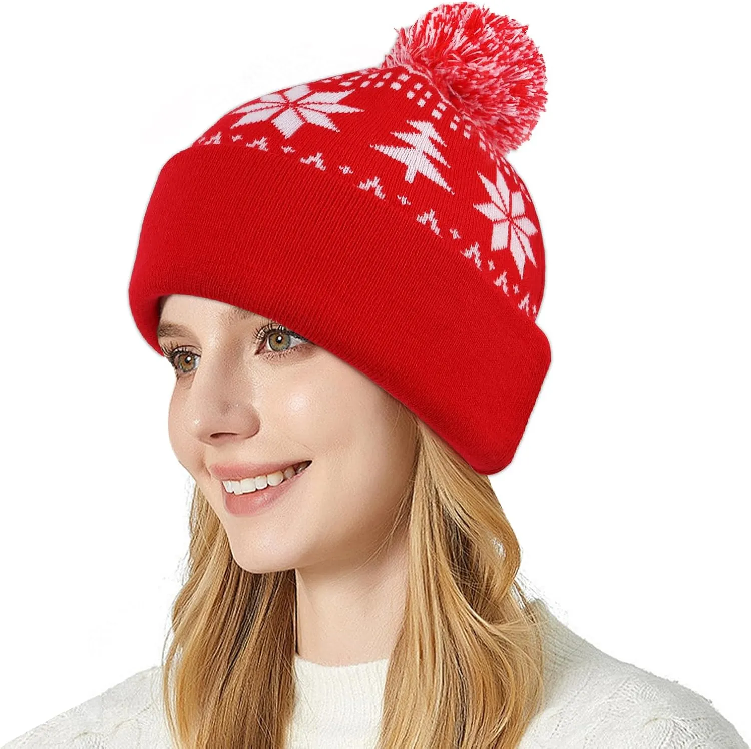 Bellar Women Winter Hats Beanie Cap Soft Knit Beanie Hats Warm and Durable Trendy Cute Chenille Knit Cap