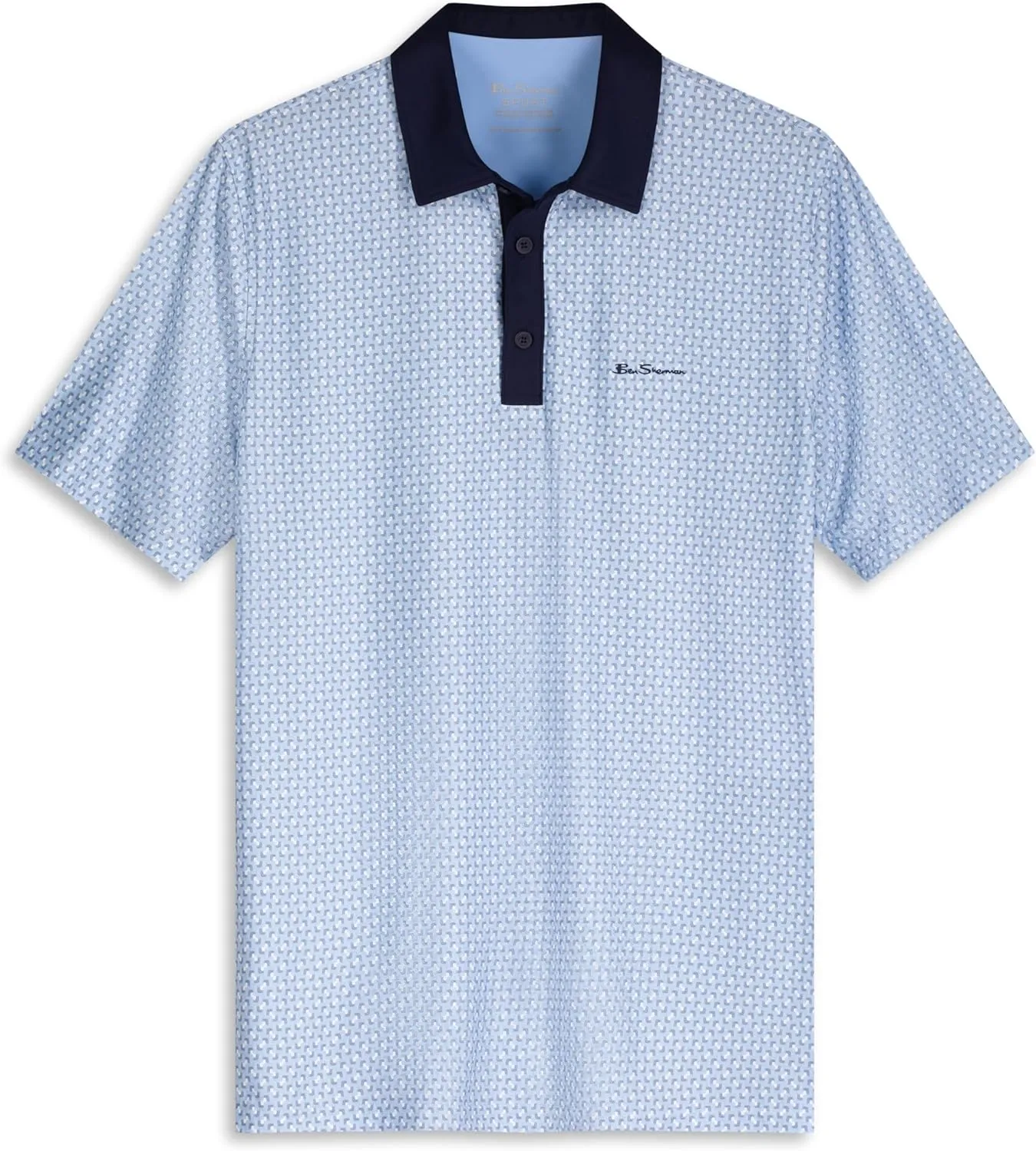Ben Sherman Men's Performance Luxury Golf Polo Shirt Stretch & Buttery Soft Fabric, Athletic Fit