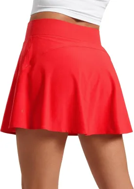 CRZ YOGA Tennis Skirt for Women High Waisted Flowy Golf Pickleball Athletic Casual A Line Skorts with Pockets