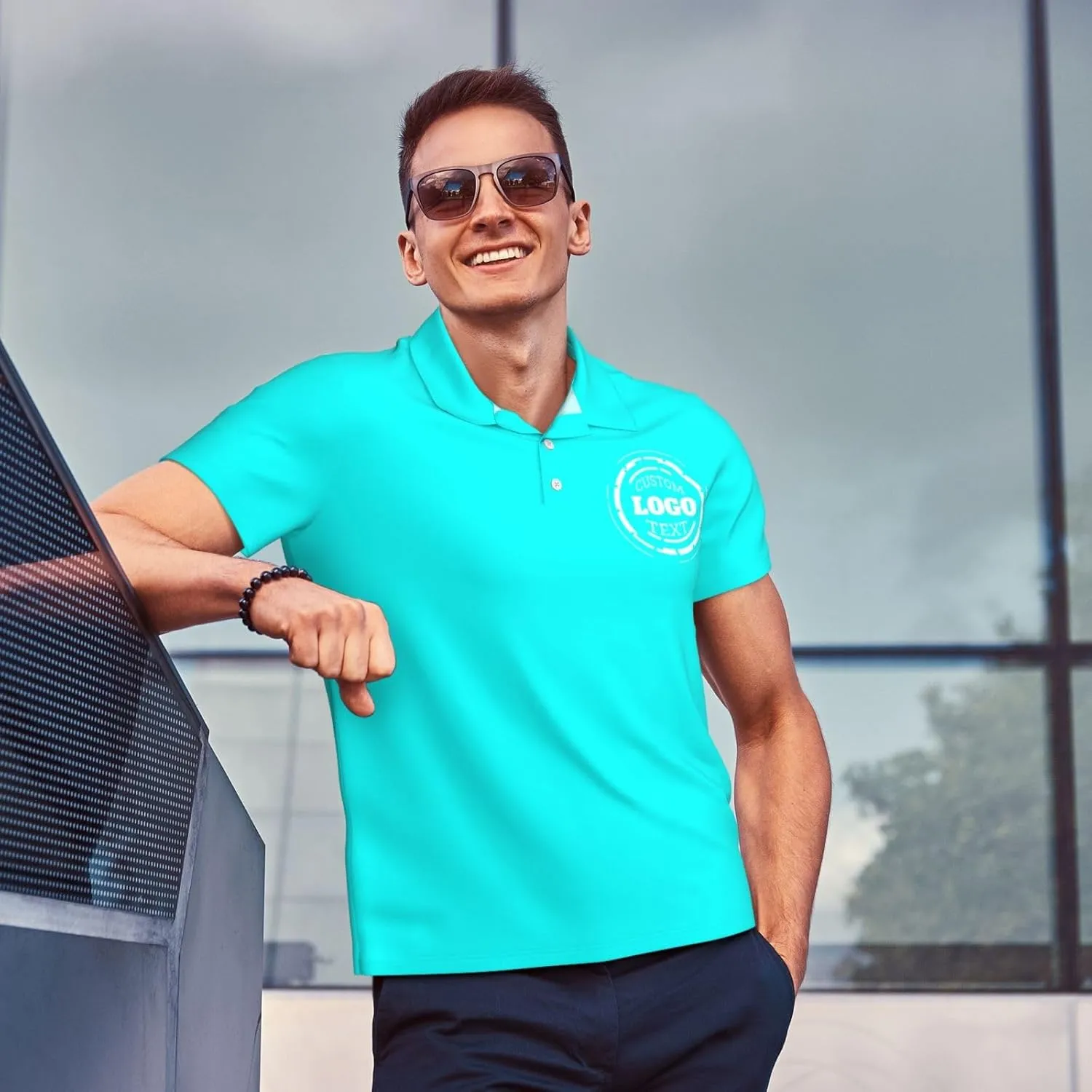 Custom Polo Shirts for Men Women Customized Design Your Own Text Logo Photo Name Dry Fit Golf Shirt
