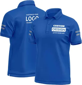Custom Shirts, Custom Polo, Custom Polo Shirts for Men Personalized Golf Shirts Design Your Own Polos