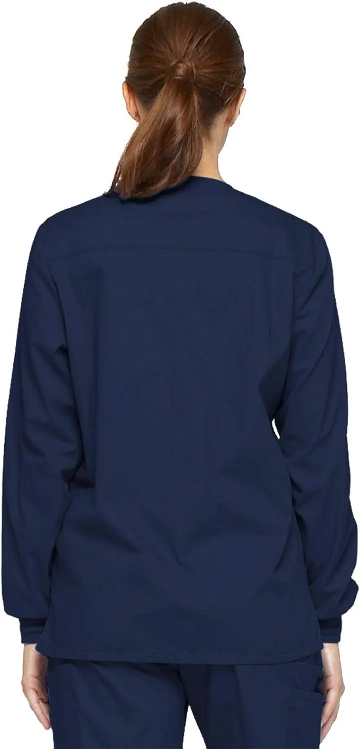 Dickies EDS Signature Scrubs for Women, Snap Front Scrub Jacket in Soft Brushed Poplin 86306