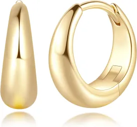 Gold Hoop Earrings for Women 14K Gold Earrings for Women Design Hypoallergenic Lightweight Gold Hoop Earrings Hoops 13 MM/18 MM/22 MM Gold Hoop Earrings for Women 14K Gold Earrings for Women Design Hypoallergenic Lightweight Gold Hoop Earrings Hoops 13 MM/18 MM/22 MM