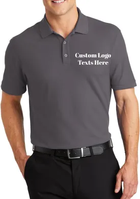 INK STITCH K100 Men Custom Stitching Embroidery Logo Text Design Your Own Core Pique Polo Shirts
