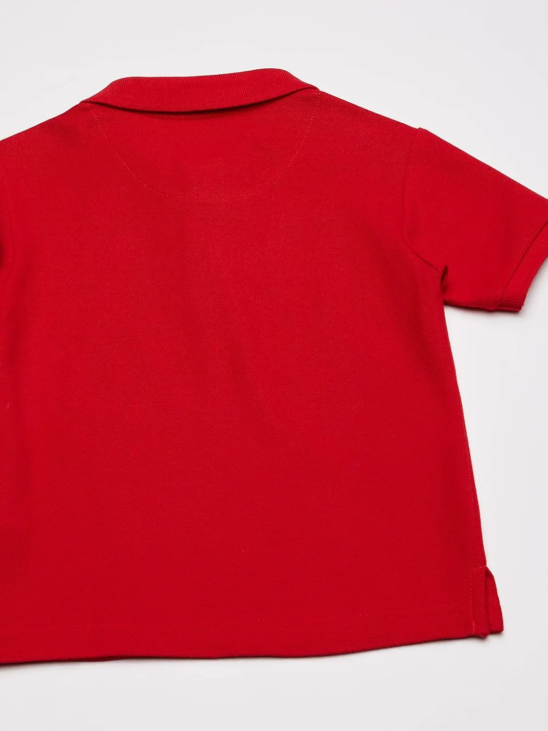 IZOD boys School Uniform Short Sleeve Polo Shirt, Button Closure, Comfortable & Soft Pique Fabric