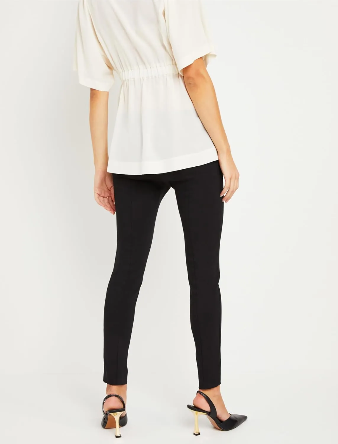 Motherhood Maternity Women's Maternity Comfortable Super Stretch Over The Belly Skinny Casual Dress Pant for Work Xs-3x