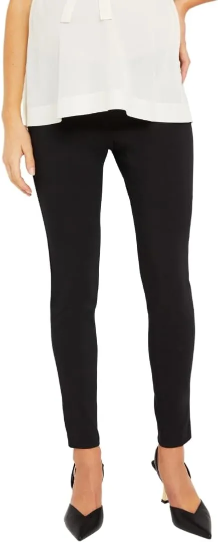 Motherhood Maternity Women's Maternity Comfortable Super Stretch Over The Belly Skinny Casual Dress Pant for Work Xs-3x