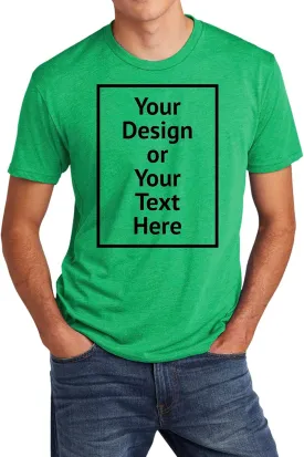 Personalized Men's Triblend T-Shirt 6010 Add Your Design Photo Text Custom Outfit for Men Front/Back Print